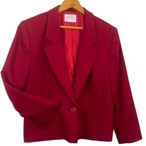 Pendleton red wool jacket blazer like new